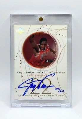 Jay Williams 2002-03 Ultimate Collection Auto RC Rookie Signatures Gold /22 📈 - Image 1 of 3