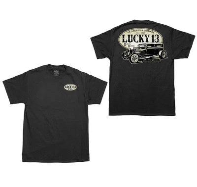 Auténtica Camiseta Original Americana LUCKY 13 M L XL XXL 3XL Rockabilly NUEVA Foto 1 de 4