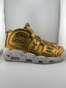 Nike Air More Uptempo Supreme Suptempo Gold - Size 10 - 902290-700 - Picture 1 of 8