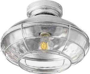 Quorum Windmill 13" Indoor/Outdoor Ceiling Fan Light Kit in Galvanized - Picture 1 of 2