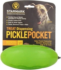 Starmark Treat Dispensing Pickle Pocket for Dogs - 2 Pack - Picture 1 of 2