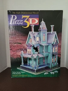 Puzz 3D Victorian House 700 pieces Extra Challenging Milton Bradley Vintage - Picture 1 of 3