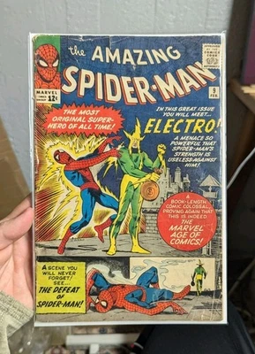 Amazing Spider-Man #9 Nice 1st App. Electro Silver Age Marvel Comic 1964 VG- - Image 1 of 4