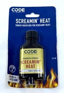 Code Blue Screamin 'Heat - Trophy Bucks Beg For Screaming' Heat - 1 fl oz NOS - Bild 1 von 10