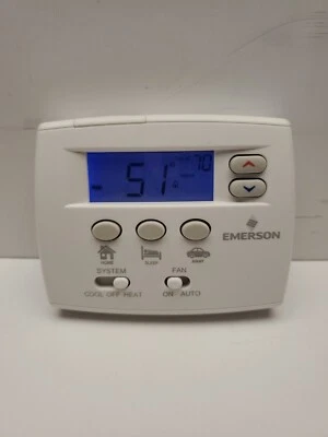 Termostato Emerson Thermostats 1F86EZ 0251 azul EZ Series 2 branco - Imagem 1 de 4