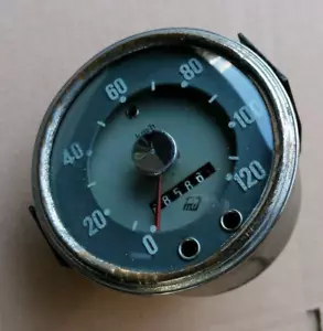 Original DDR Tacho Tachometer Trabant 500 600 Silber Punkt Super Zustand - Bild 1 von 7