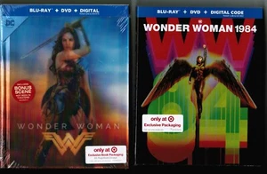 WONDER WOMAN DOUBLESHOT: WW1 [2017] + WW 1984 [2020] - TARGET Blu-ray/DVD - NEW! - Bild 1 von 3