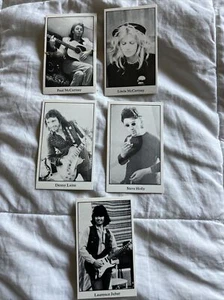 Paul McCartney and wings set of five mini cards back to the egg - Picture 1 of 8