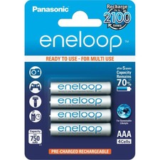 PANASONIC ENELOOP Rechargeable Ni-MH Batteries AAA 1.2V 750mAh