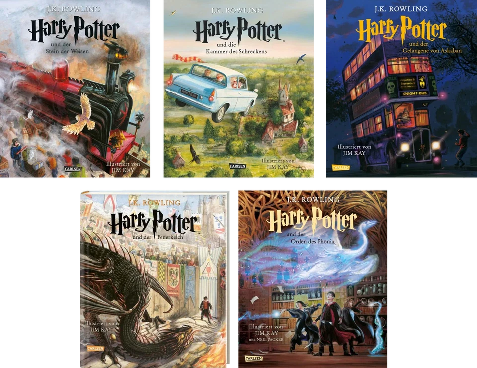 Harry Potter (farbig illustrierte Schmuckausgabe) 1-5 Carlsen Comics, Jim Kay - Bild 1 von 1