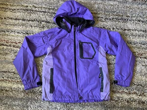Killtec Technical Outdoor Rain Shell Jacket Youth Size 10 Waterproof Kids Purple - Picture 1 of 10