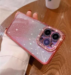 Luxury Rhinestone Gradient Bling Phone Case For iPhone 16 Pro Max 15 14 12 11 XR - Picture 1 of 23