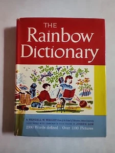 Vtg HC book, The Rainbow Dictionary by Wendell W. Wright, illus Joseph Low, 1947 - Bild 1 von 14