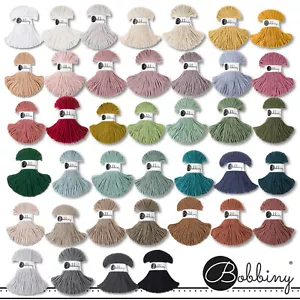 Bobbiny 100 m cordón trenzado Junior Ø 3 mm hilo textil ganchillo macramé 39 colores - Imagen 1 de 40