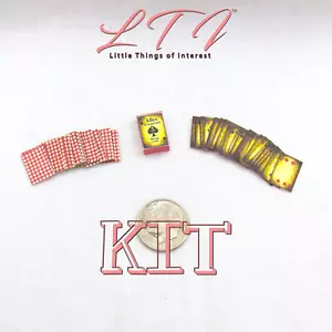 KIT ALICE IN WONDERLAND Playing Cards Deck And Box Tutorial 1:12 Scale Miniature - Picture 1 of 6