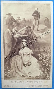 Carte de Visite, KAISER & KAISERIN VON MEXIKO, Gedenkbild, photo, Adel, CDV - Bild 1 von 2