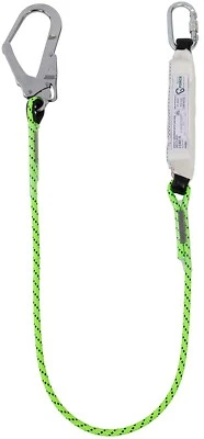 G-Force Single Leg Shock Absorbing Lanyard 1.75mtr Scaffold Hook 137kg - Image 1 of 2