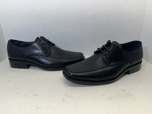 Alberto Fellini Men's Lace-Up Oxfords Dress Shoes Almond Toe Black-Judson Sz 8.5 - Picture 1 of 9