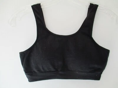 Sujetador acolchado Fruit of the Loom talla pequeña negro liso sin alambres Foto 1 de 4