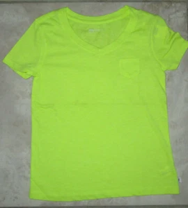 NUEVO CON ETIQUETAS GAP Niños Amarillo Neón Cuello en V Bolsillo Top Camiseta ¡Elige la Talla! NUEVO - Imagen 1 de 2