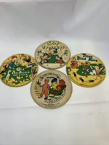 Vintage Kinder BILDSCHALLPLATTEN 4er Set fairer Zustand. Hatte seit der Kindheit.1949 - Bild 1 von 15