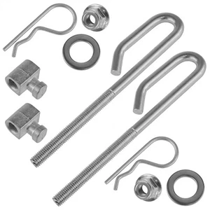 2 Deck Lift Bolt Nut Trunnion fits John Deere D150 D155 D160 D170 E100 E110 E120 - Picture 1 of 8
