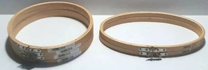 Wood Embroidery Hoops Lot of 6 Screw Tension SEE PHOTOS FOR SIZE - Picture 1 of 7
