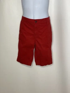 Tucker and Tate Boys Red Chino Shorts cotton adjustable waist Sz 12 - Picture 1 of 3