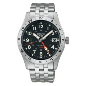Seiko 5 Sports Field Series 39.4 MM Automatic SS GMT Black Dial Watch SSK023K1 - Picture 1 of 1