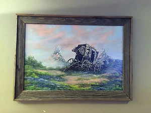 Cecil R Young Jr. Stagecoach Original Oil Painting Art MUST READ DESCRIPTION - Picture 1 of 6