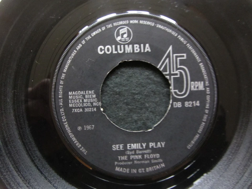 Pink Floyd 7” See Emily play (1967 UK Columbia DB8214) PSYCH PLAY TESTED EX/VG - Image 1 of 4