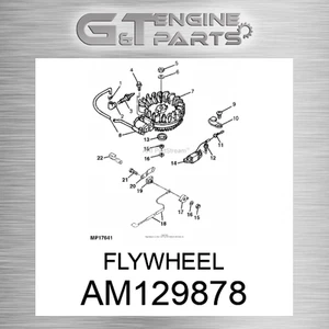 AM129878 FLYWHEEL fits JOHN DEERE (New OEM) - Picture 1 of 5