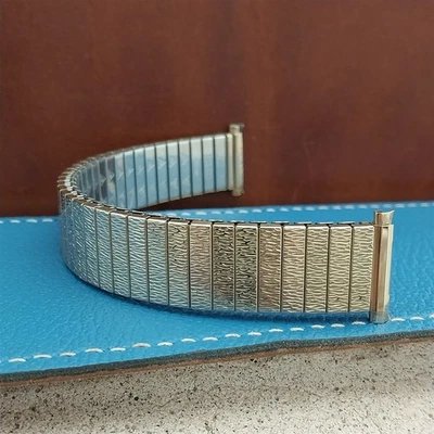 Correa de reloj vintage 18 mm 19 mm 20 mm años 70 JB Champion oro RGP expansión elástica Foto 1 de 4