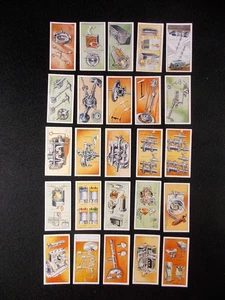 Juego completo de 25 tarjetas de cigarrillo Lambert & Butler cómo funcionan los automóviles 1931 - Imagen 1 de 2