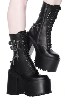 KILLSTAR Platform Boots Black Rogue - Image 1 of 4