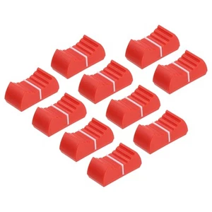 Straight Slide Potentiometer Knob 8x1mm/0.31x0.04 Inch Red White Pack of 10 - Picture 1 of 5
