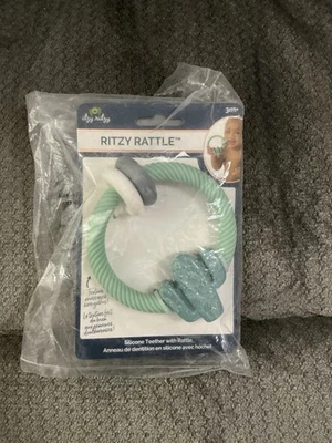 Новый Itzy Ritzy погремушка, силиконовый зубочистка, кактус, зеленый - Изображение 1 из 4