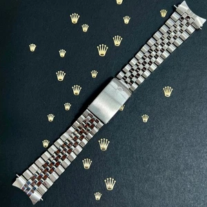 Rolex Datejust 1971 20mm Men's Jubilee Bracelet Steel Crown Band 6251H Ref 1601 - Picture 1 of 11