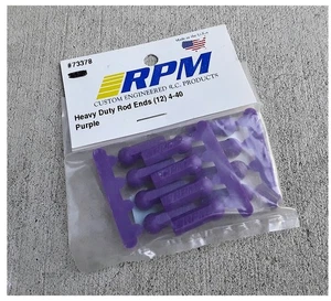 Vintage RC Purple RPM Heavy Duty Rod Ends (12)4-40 73378 Trinity Associated Losi - Picture 1 of 1