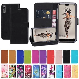 Case For Huawei P20 P20 Lite P20 Pro Magnetic Wallet Flip Leather Phone Cover - Picture 1 of 10