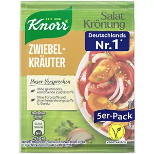 Knorr Salatkrönung Zwiebel Kräuter feines Dressing 5x 8g 5er - Bild 1 von 1