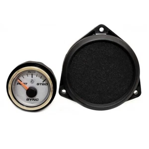 Faria Boat Synchronizer Gauge Pod SYR902A | Diesel Silver (Set of 2) - Picture 1 of 2