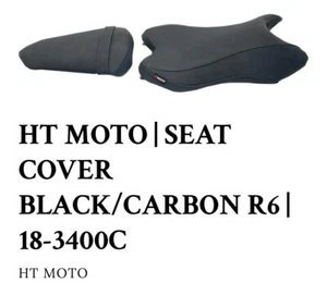 HT Moto Seat Cover, Black Carbon, SB-Y02, 18-3400, Black; NOT FOR "S" SERIES - Foto 1 di 5