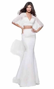 NWT Sherri Hill prom Or Bridal gown dress ivory white new 4 SALE! - Picture 1 of 10
