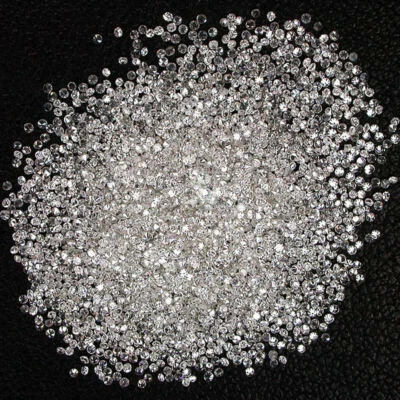 1 mm Round Cut Natural Loose Diamond 200 Pcs H Color SI1 Grade 1 TCW Certified - Image 1 of 4
