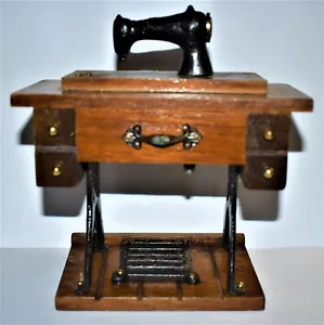 Mini Sewing Machine Music Box by George Good Corporation, Vintage Works Well - Picture 1 of 8