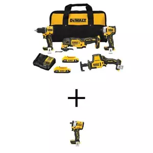 DEWALT ATOMIC Combo Kit 4-Tool 20V Li-Ion Cordless Brushless w/ Impact Wrench - Picture 1 of 8