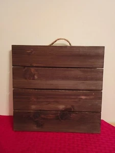 Make Market Neu mit Etikett 9 3/4" x 10" Holz Plakette mit Seilgriff - Bild 1 von 2