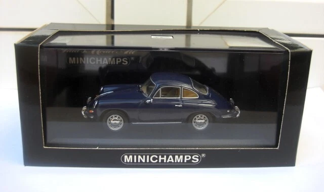 Porsche 356 C 1963 65 blue Minichamps 430062320 MIB 1:43 911 914 928 930 944 968 - Imagen 1 de 4