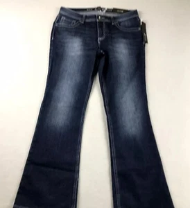 Apt 9 Jeans Womens 12P Blue Denim Bootcut Mid Rise NWT - Picture 1 of 10